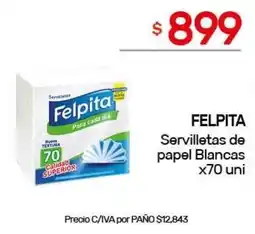 Nini Mayorista Felpita servilletas de papel blancas oferta
