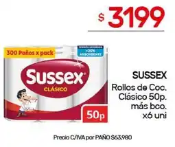 Nini Mayorista Sussex rollos de coc. clásico oferta