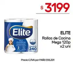Nini Mayorista Elite rollos de cocina mega 120p oferta