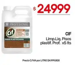 Nini Mayorista Cif limp.liq. pisos plastif. prof. oferta