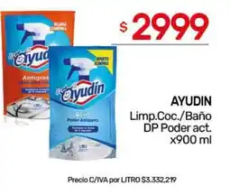 Nini Mayorista Ayudin limpieza cocina/baño poder antisarro oferta
