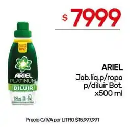 Nini Mayorista Ariel jab.líq.p/ropa p/diluir oferta