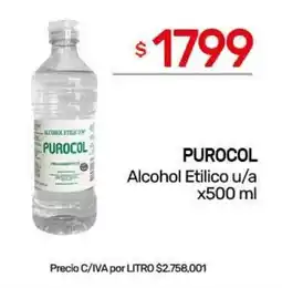 Nini Mayorista Purocol alcohol etilico u/a oferta