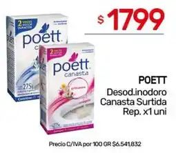 Nini Mayorista Poett desod.inodoro canasta surtida oferta