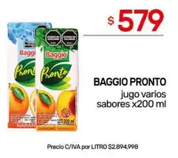 Nini Mayorista Baggio jugo varios sabores oferta