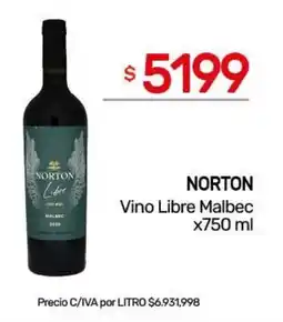 Nini Mayorista Norton vino libre malbec oferta