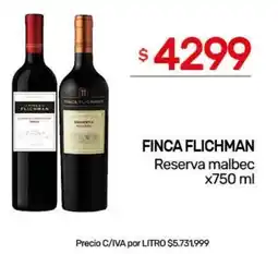 Nini Mayorista Finca Flichman reserva malbec oferta