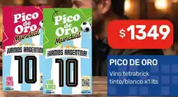 Nini Mayorista Pico de Oro vino tetra brick tinto/blanco oferta