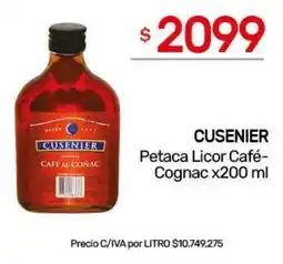 Nini Mayorista Cusenier petaca licor café-cognac oferta