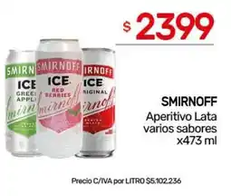 Nini Mayorista Smirnoff aperitivo lata varios sabores oferta