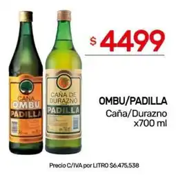 Nini Mayorista Ombu/padilla caña/durazno oferta