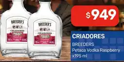 Nini Mayorista Criadores breeders petaca vodka raspberry oferta