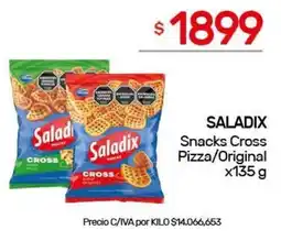Nini Mayorista Saladix snacks cross pizza/original oferta