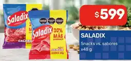 Nini Mayorista Saladix snacks vs. sabores oferta