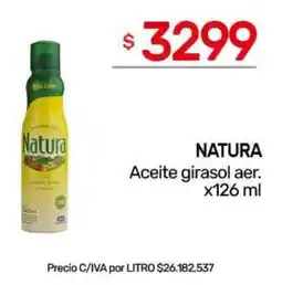 Nini Mayorista Natura aceite girasol aer. oferta