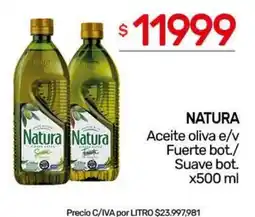 Nini Mayorista Natura aceite oliva e/v oferta