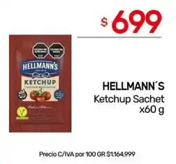 Nini Mayorista Hellmann's ketchup sachet oferta