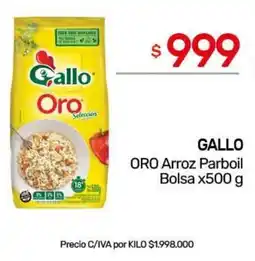 Nini Mayorista Gallo oro arroz parboil oferta