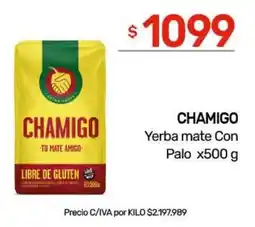 Nini Mayorista Chamigo yerba mate con palo oferta
