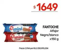 Nini Mayorista Fantoche alfajor negro/blanco oferta
