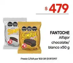 Nini Mayorista Simple fantoche alfajor chocolate/ blanco oferta