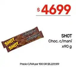 Nini Mayorista Shot choc. c/maní oferta