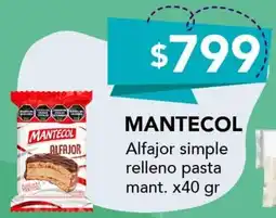 Nini Mayorista Mantecol alfajor simple relleno pasta mant. oferta