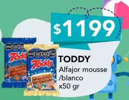 Nini Mayorista Toddy alfajor mousse /blanco oferta