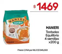 Nini Mayorista Manieri tostadas equilibrio 4 semillas oferta