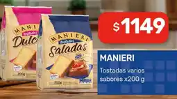 Nini Mayorista Manieri tostadas varios sabores oferta