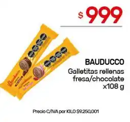 Nini Mayorista Bauducco galletitas rellenas fresa/chocolate oferta