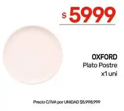 Nini Mayorista Oxford plato postre oferta