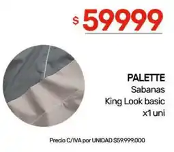 Nini Mayorista Palette sabanas king look basic oferta