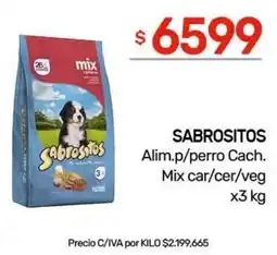 Nini Mayorista Sabrositos alim.p/perro cach. mix car/cer/veg oferta