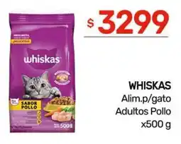 Nini Mayorista Whiskas alim.p/gato adultos pollo oferta