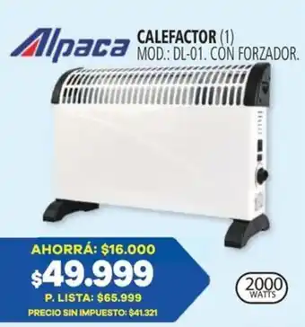 Alpaca calefactor