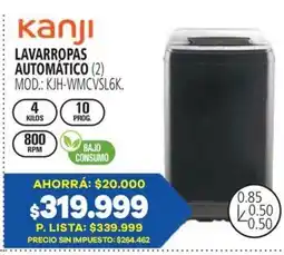Casa del Audio Kanji lavarropas automático oferta