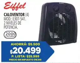 Casa del Audio Eiffel caloventor oferta