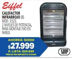 Casa del Audio Eiffel calefactor infrarrojo oferta
