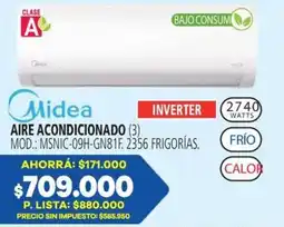 Casa del Audio Midea aire acondicionado oferta
