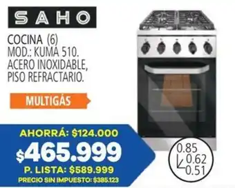 Casa del Audio Saho cocina oferta