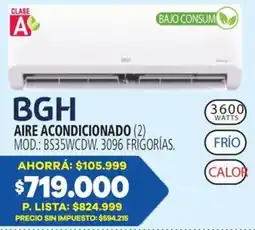 Casa del Audio Bgh aire acondicionado oferta