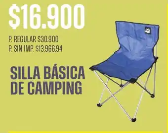 Supermercados Vea Silla básica de camping oferta