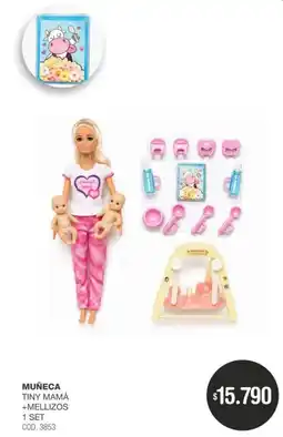 Atomo Conviene Tiny muñeca mamá +mellizos oferta