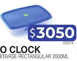 Masivos O clock envase rectangular oferta