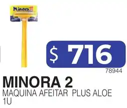 Masivos Minora 2 maquina afeitar plus aloe oferta