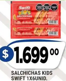 Supermercados Mayor Swift salchichas kids oferta