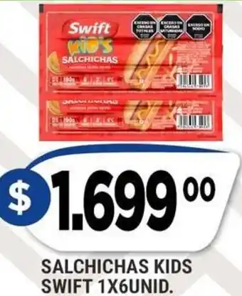 Supermercados Mayor Swift salchichas kids oferta