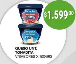 Supermercados Mayor Tonadita queso unt. v/sabores oferta