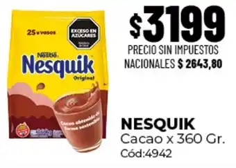 Diarco Nesquik cacao oferta